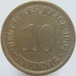 LaZooRo: Nemčija 10 Pfennig 1904 F XF