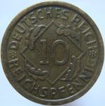 LaZooRo: Nemčija 10 Pfennig 1935 A XF/UNC