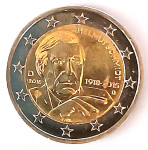 Nemčija, 2 evra, spominski kovanec 2018 (Helmut Schmidt)