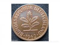 LaZooRo: Nemčija 2 Pfennig 1962 F UNC
