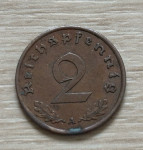 Nemčija 2 Reichpfenning 1939 A