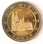 Nemčija, 2 € spominski kovanec 2011 (Nordrhein-Westfalen)