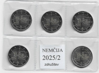 Nemčija 2025/2 2€ UNC set 35 let združenja