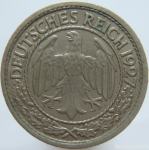 LaZooRo: Nemčija 50 Pfennig 1927 J XF