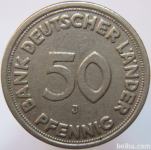 LaZooRo: Nemčija 50 Pfennig 1949 J VF