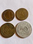 Nemčija Weimarska republika lot kovancev