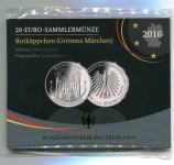 Nemški srebrnik 20 evrov - Rotkäppchen  ( RDEČA KAPICA) - 2016