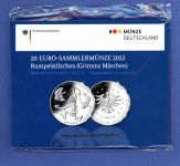 Nemški srebrnik 20 evrov - Špicparkeljc (Rumpelstilzchen), 2022