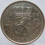 LaZooRo: Nizozemska 2 1/2 Gulden 1969 XF/UNC