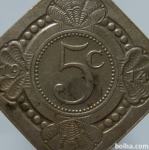 LaZooRo: Nizozemska 5 Cents 1914 XF