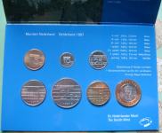 LaZooRo: Nizozemska FDC set 1997 5 Cents - 5 Gulden 6 kovancev