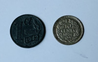 Nizozemski srebrnik in okupacijski cent