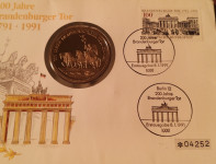 Numisbrief 1991 '200 Jahre Brandenburger Tor'
