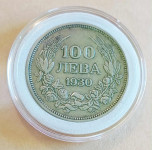 Numizmatika: srebrnik 100 Levov Bolgarija 1930