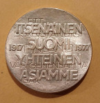 Numizmatika: srebrnik Finska Marka (10 Mark) 1977