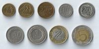 POLJSKA - 1, 2, 5, 10, 20, 50 groszy in 1, 2, 5 zlotych