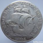 LaZooRo: Portugal 2 $ 50 Escudos 1932 VF - Srebro