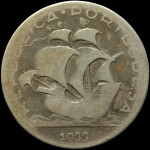 LaZooRo: Portugal 5 $ Escudos 1933 F - Srebro