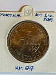Portugalska 100 Escudos 1989