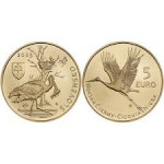 Slovaška 5 euro Favna in Flora  ČRNA ŠTORKLJA 2023 UNC