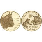 Slovaška 5 euro Favna in Flora  RIS 2022 UNC