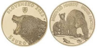 Slovaška 5 euro Favna in Flora  RJAVI MEDVED 2023 UNC