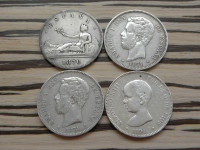 Španija 5 pesetas 1871 ali 1891