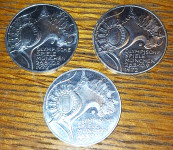 SpominskI srebrniki 10 DM 1972 F, G, J