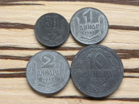 Srbija 50 para, 1, 2, 10 dinara 1942/43
