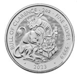 Srebrnik 2 oz Tudor Beasts BULL OF CLARENCE 2023 BU (trezor)
