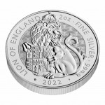 Srebrnik 2 oz Tudor Beasts LION OF ENGLAND 2022 (trezor)