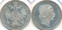 Srebrnik Avstrija Taler 1866 A