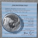 SREBRNIK DALMATINSKI PES 2021 HRVAŠKA (1oz)