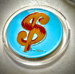 SREBRNIK Francija 2011 ANDY WARHOL 10 euro barvni proof (otaku)