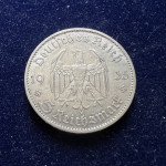 SREBRNIK Nemčija nacizem 5 Reichsmark 3. Reich nazi 1935 D (otaku)