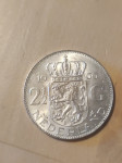 Srebrnik Nizozemska 2 1/2 gulden letnik 1966