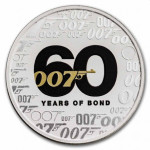 Srebrnik Tuvalu 2022 1oz James Bond 007 barvni (trezor)