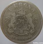LaZooRo: Švedska 1 Krona 1889 F/VF koder - Srebro