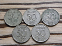Švedska 50 ore 1949, 52, 53, 56 ali 58