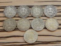 Švica 2 franka - srebrniki