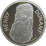 LaZooRo: Švica 5 Francs 1978 PROOF redkejši Dunant a