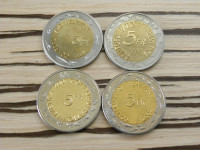 Švica 5 frankov 1999, 2000, 2001, 2002