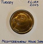 Turčija 1 Lira 2013 Tjulenj
