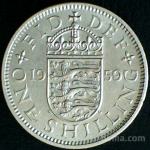 LaZooRo: Velika Britanija 1 Shilling 1959 UNC