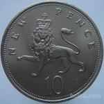 LaZooRo: Velika Britanija 10 Pence 1968 UNC