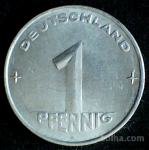 LaZooRo: Vzhodna Nemčija 1 Pfennig 1952 A XF/UNC