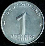 LaZooRo: Vzhodna Nemčija 1 Pfennig 1953 A XF/UNC