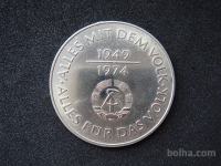 LaZooRo: Vzhodna Nemčija 10 Mark 1974 UNC PL a 25 let DDR