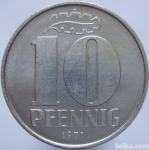 LaZooRo: Vzhodna Nemčija 10 Pfennig 1971 UNC
