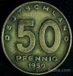 LaZooRo: Vzhodna Nemčija 50 Pfennig 1950 XF b